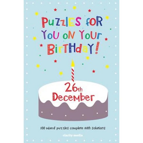 Puzzles for You on Your Birthday - 26th December Paperback, Createspace Independent Publishing Platform