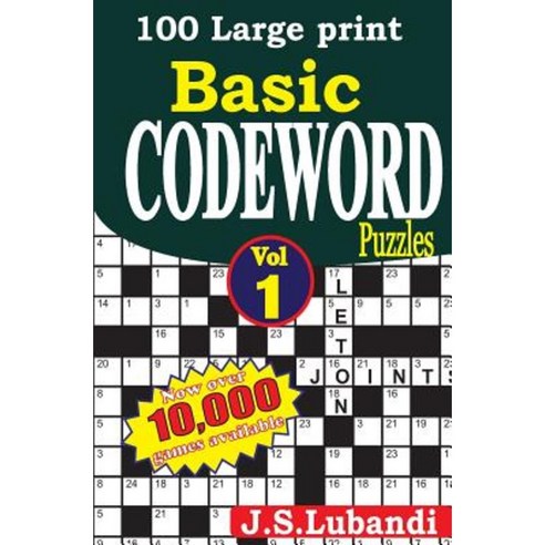 100 Large Print Basic Codeword Puzzles Paperback, Createspace Independent Publishing Platform
