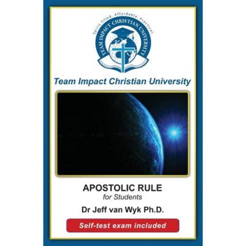 Apostolic Rule for Students Paperback, Createspace Independent Publishing Platform