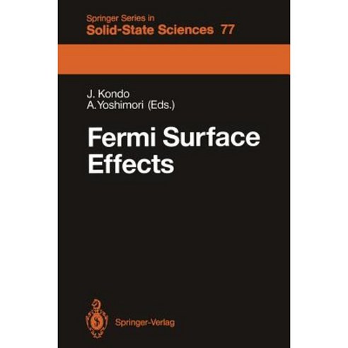 Fermi Surface Effects: Proceedings of the Tsukuba Institute Tsukuba Science City Japan August 27-29 1987 Paperback, Springer