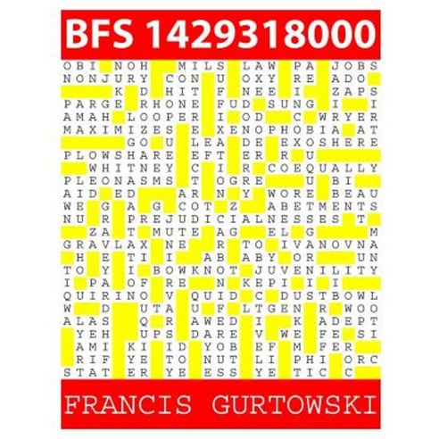 Bfs 1429318000: A Bfs Puzzle Paperback, Createspace Independent Publishing Platform