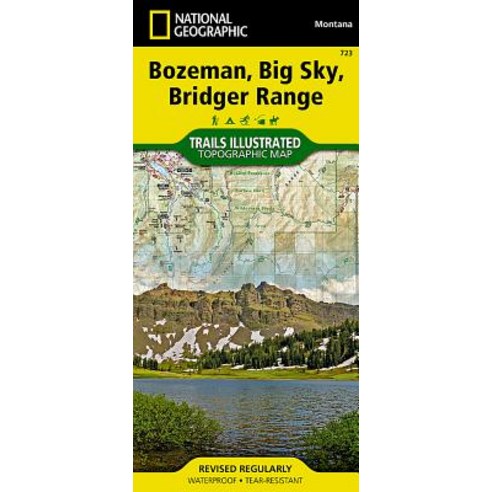 Bozeman Big Sky Bridger Range Folded, National Geographic Maps