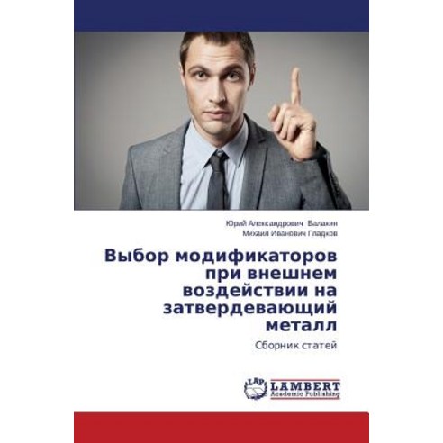 Vybor Modifikatorov Pri Vneshnem Vozdeystvii Na Zatverdevayushchiy Metall Paperback, LAP Lambert Academic Publishing