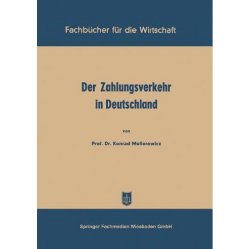 Der Zahlungsverkehr in Deutschland Paperback, Gabler Verlag