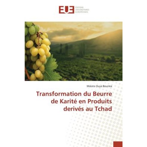 Transformation Du Beurre de Karite En Produits Derives Au Tchad Paperback, Editions Universitaires Europeennes