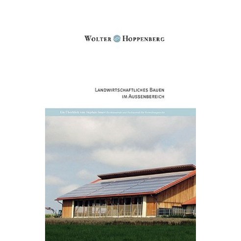 Landwirtschaftliches Bauen Im Auenbereich Paperback, Books on Demand