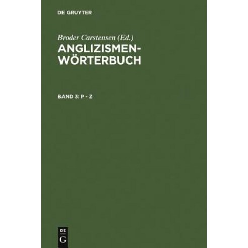 P - Z Hardcover, de Gruyter