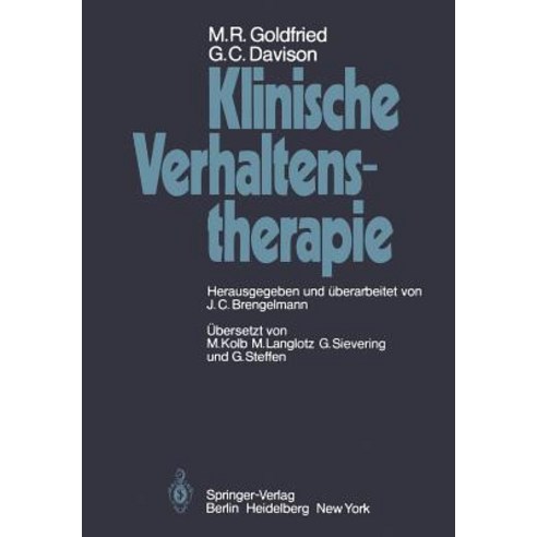 Klinische Verhaltenstherapie Paperback, Springer