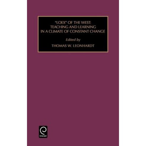Loex West Flis34 Hardcover, Jai Press Inc.