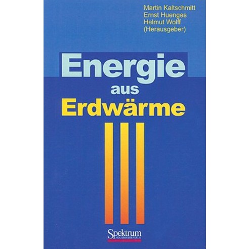 Energie Aus Erdwarme Paperback, Spektrum Akademischer Verlag