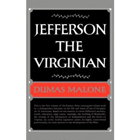 Jefferson the Virginian Hardcover, Little Brown and Company
