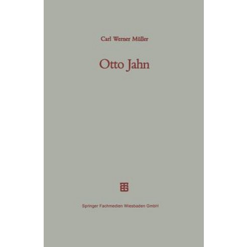 Otto Jahn Paperback, Vieweg+teubner Verlag