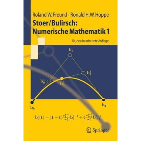 Stoer/Bulirsch: Numerische Mathematik 1 Paperback, Springer