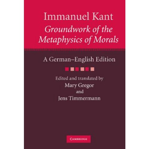Groundwork of the Metaphysics of Morals Hardcover, Cambridge University Press