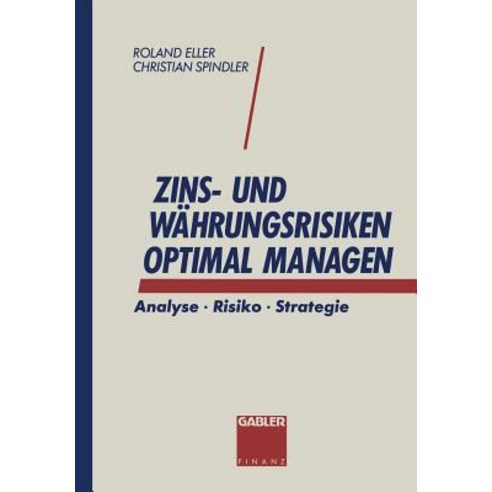 Zins- Und Wahrungsrisiken Optimal Managen: Analyse - Risiko - Strategie Paperback, Gabler Verlag