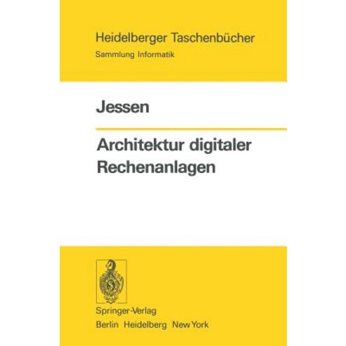 Architektur Digitaler Rechenanlagen Paperback, Springer