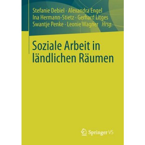 Soziale Arbeit in Landlichen Raumen Paperback, Vs Verlag Fur Sozialwissenschaften