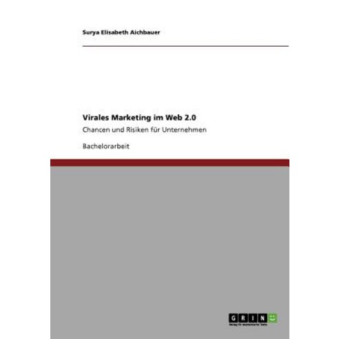 Virales Marketing Im Web 2.0 Paperback, Grin Publishing