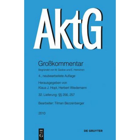 256 257 Paperback, Walter de Gruyter