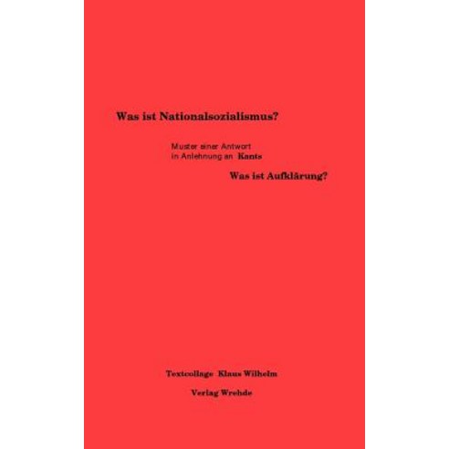 Was Ist Nationalsozialismus? Paperback, Books on Demand
