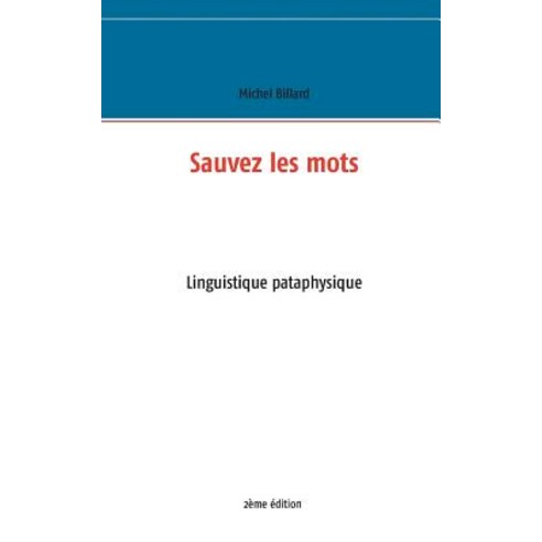 Sauvez Les Mots Paperback, Books on Demand