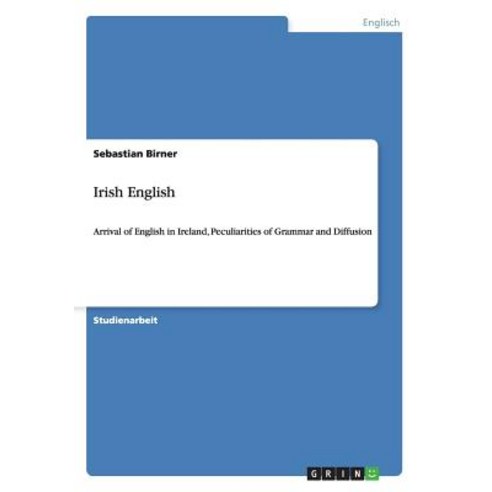 Irish English Paperback, Grin Verlag Gmbh