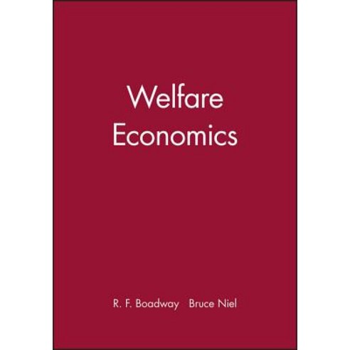 Welfare Economics Paperback, Wiley-Blackwell