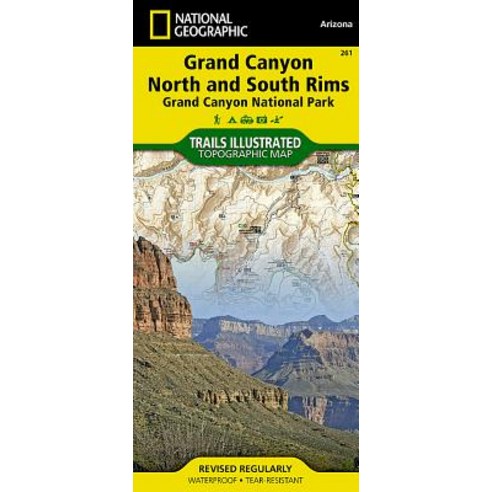 Grand Canyon North and South Rims [Grand Canyon National Park] Other, National Geographic Maps