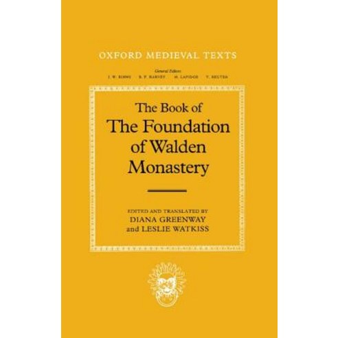 The Book of the Foundation of Walden Monastery Hardcover, OUP Oxford
