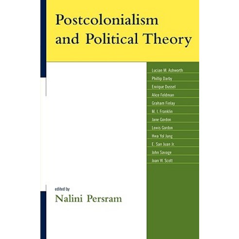 Postcolonialism and Political Theory Paperback, Lexington Books