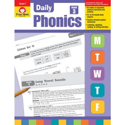 (영문도서) Daily Phonics Grade 3 Paperback, Evan Moor Educational Publishers