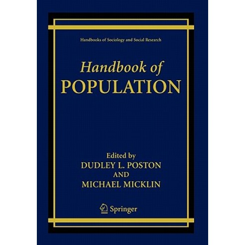 Handbook of Population Paperback, Springer
