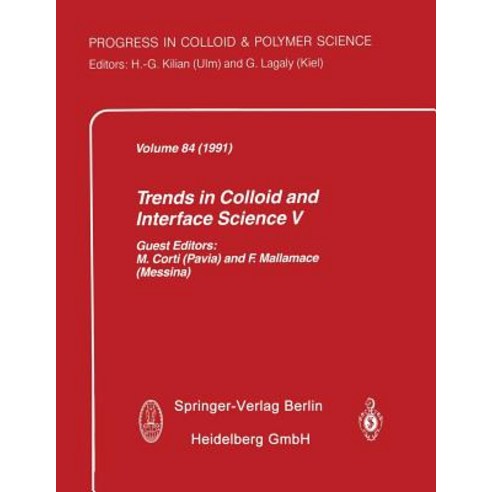 Trends in Colloid and Interface Science V Paperback, Steinkopff