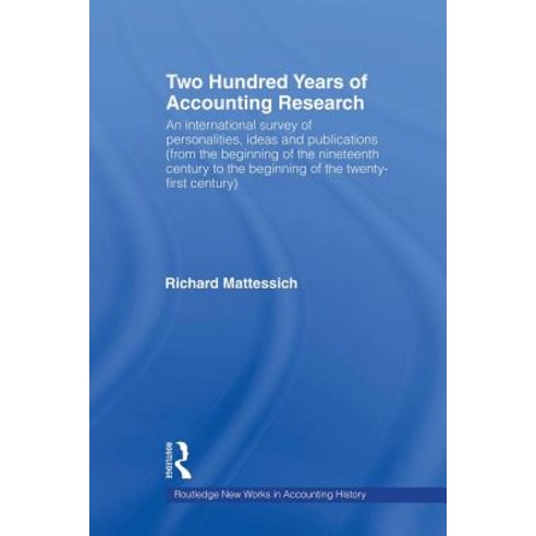 Two Hundred Years of Accounting Research Paperback, Routledge