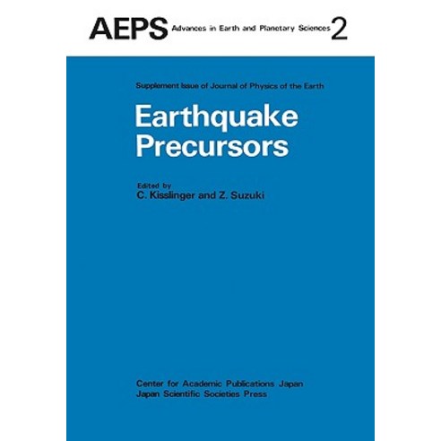 Earthquake Precursors: Proceedings of the Us-Japan Seminar on Theoretical and Experimental Investigations of Earthquake Precursors Hardcover, Springer