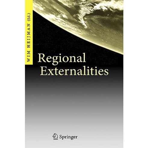 Regional Externalities Hardcover, Springer