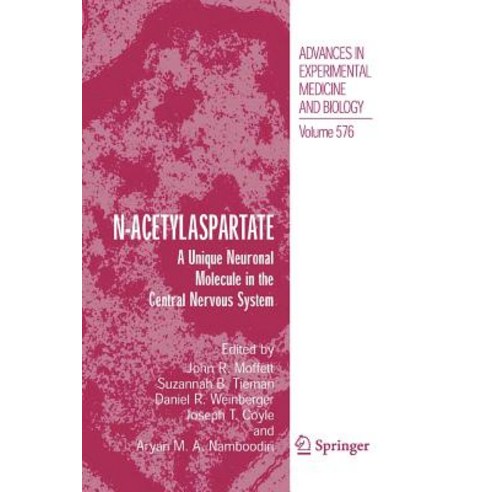 N-Acetylaspartate: A Unique Neuronal Molecule in the Central Nervous System Paperback, Springer