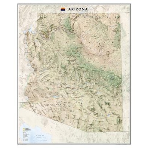 Arizona [Laminated] Not Folded, National Geographic Maps