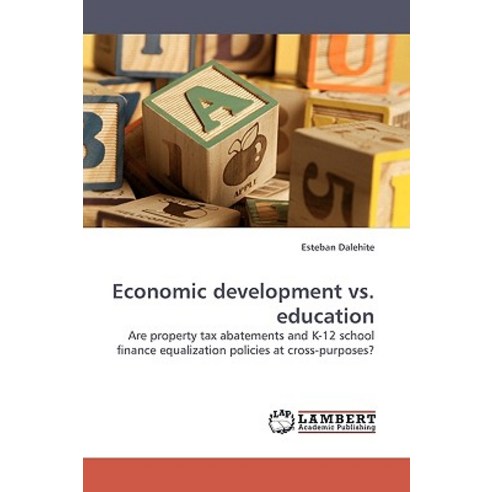 Economic Development vs. Education Paperback, LAP Lambert Academic Publishing