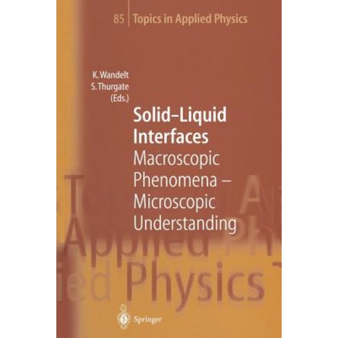 Solid-Liquid Interfaces: Macroscopic Phenomena -- Microscopic Understanding Paperback, Springer