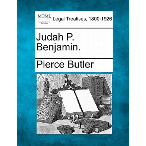 Judah P. Benjamin. Paperback, Gale, Making of Modern Law