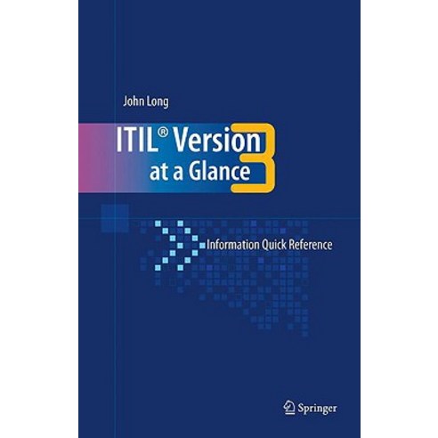 Itil Version 3 at a Glance: Information Quick Reference Spiral, Springer