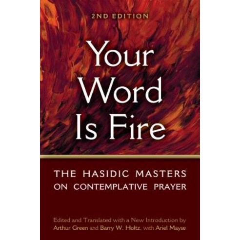 Your Word Is Fire: The Hasidic Masters on Contemplative Prayer Hardcover, Jewish Lights Publishing