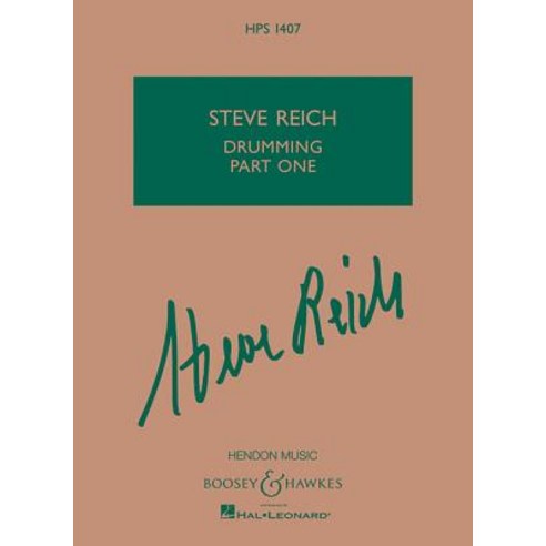 Steve Reich - Drumming Part One: Four Pairs of Tuned Bongo Drums Paperback, Boosey & Hawkes Inc