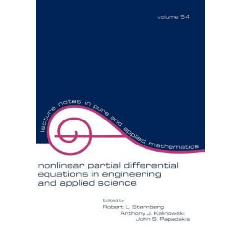 Nonlinear Partial Differential Equations in Engineering and Applied Science Paperback, CRC Press