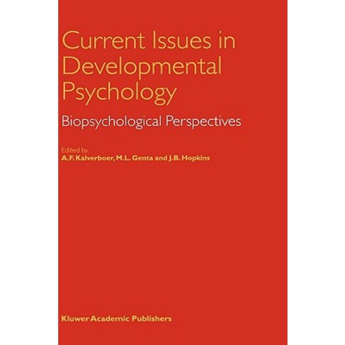 Current Issues in Developmental Psychology: Biopsychological Perspectives Hardcover, Springer