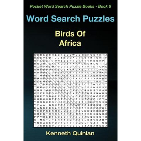 Word Search Puzzles: Birds of Africa Paperback, Createspace Independent Publishing Platform