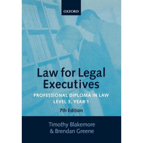 Law for Legal Executives: Professional Diploma in Law. Level 3 Year. 1 Paperback, OUP Oxford