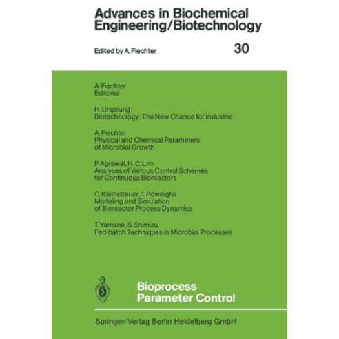 Bioprocess Parameter Control Paperback, Springer