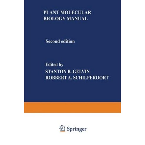 Plant Molecular Biology Manual Paperback, Springer